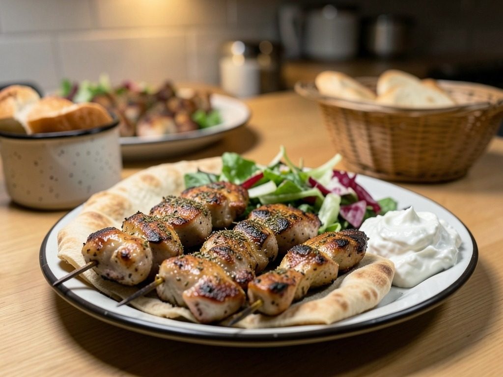 Tavuk souvlaki