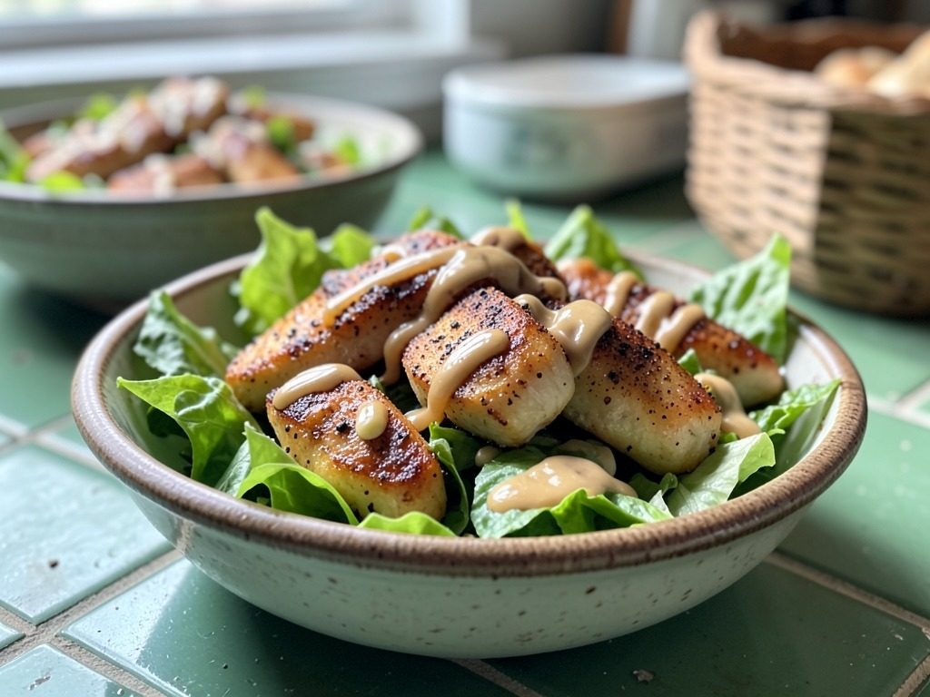 Chicken satay salad