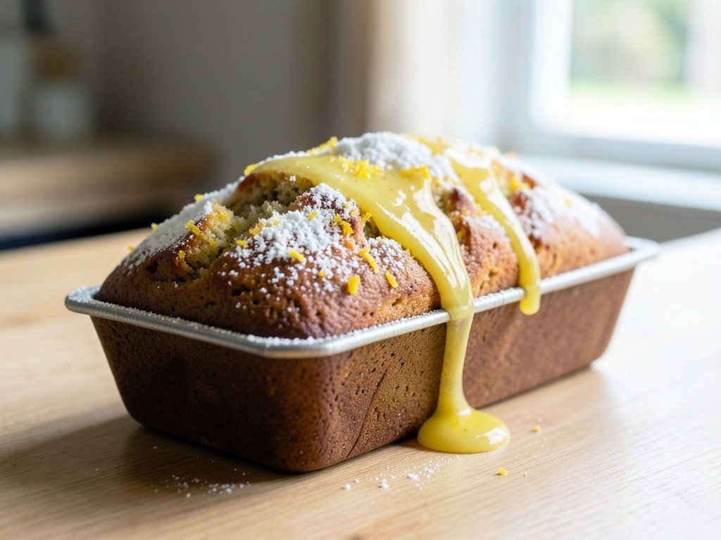Vegan lemon loaf cake