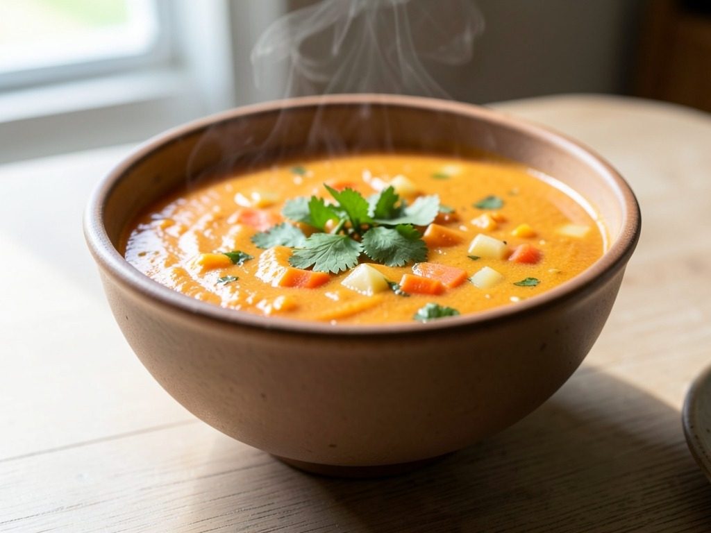 Carrot & coriander soup