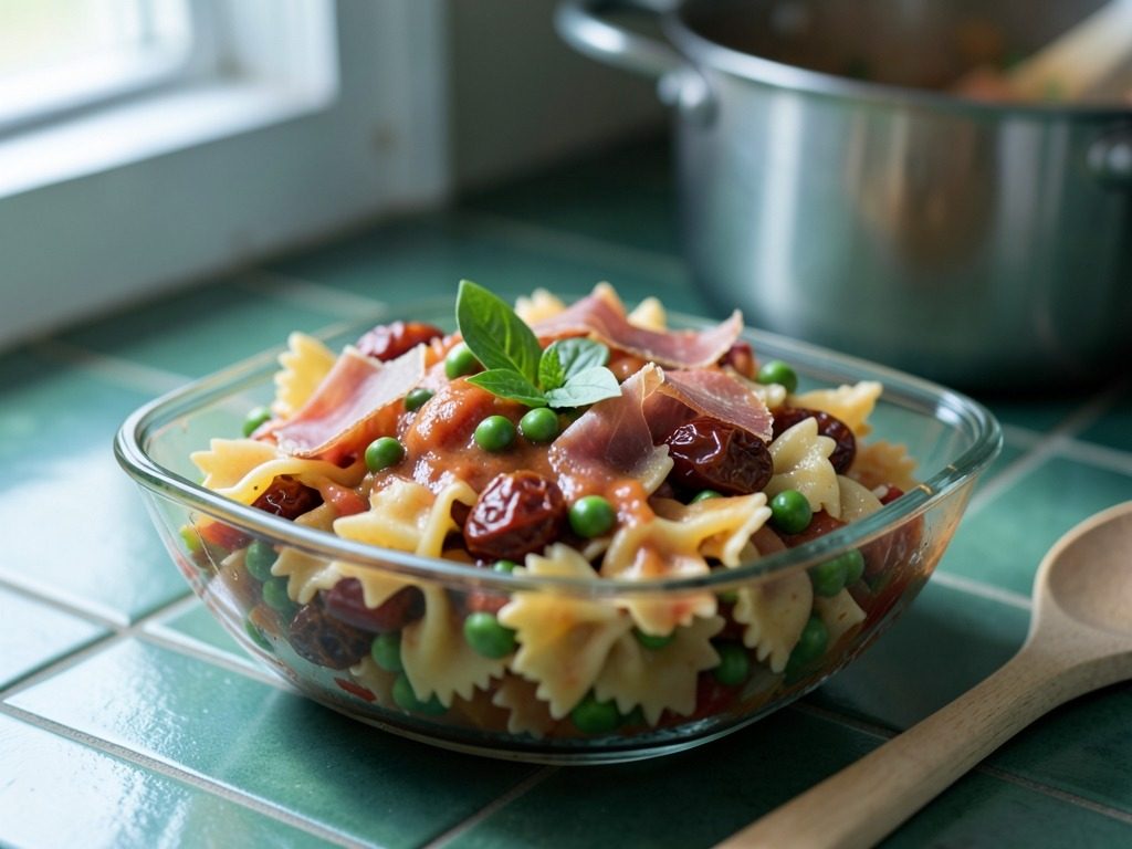 Sun-dried tomato pasta salad