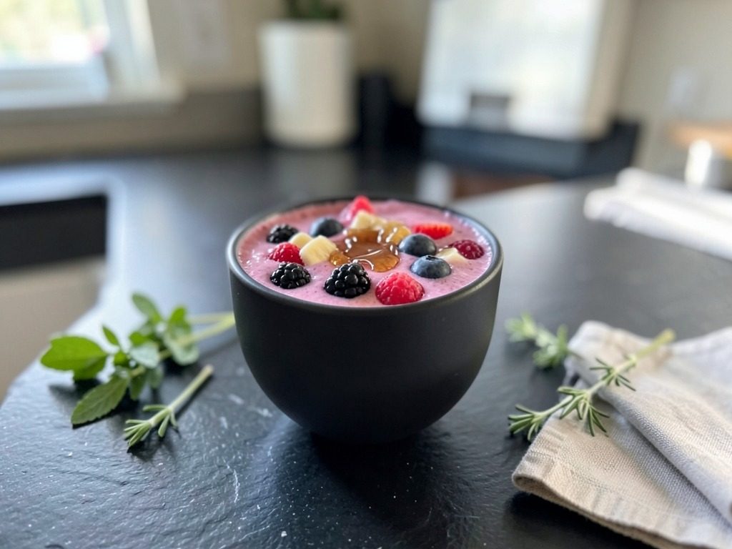 Mixed berry banana smoothie