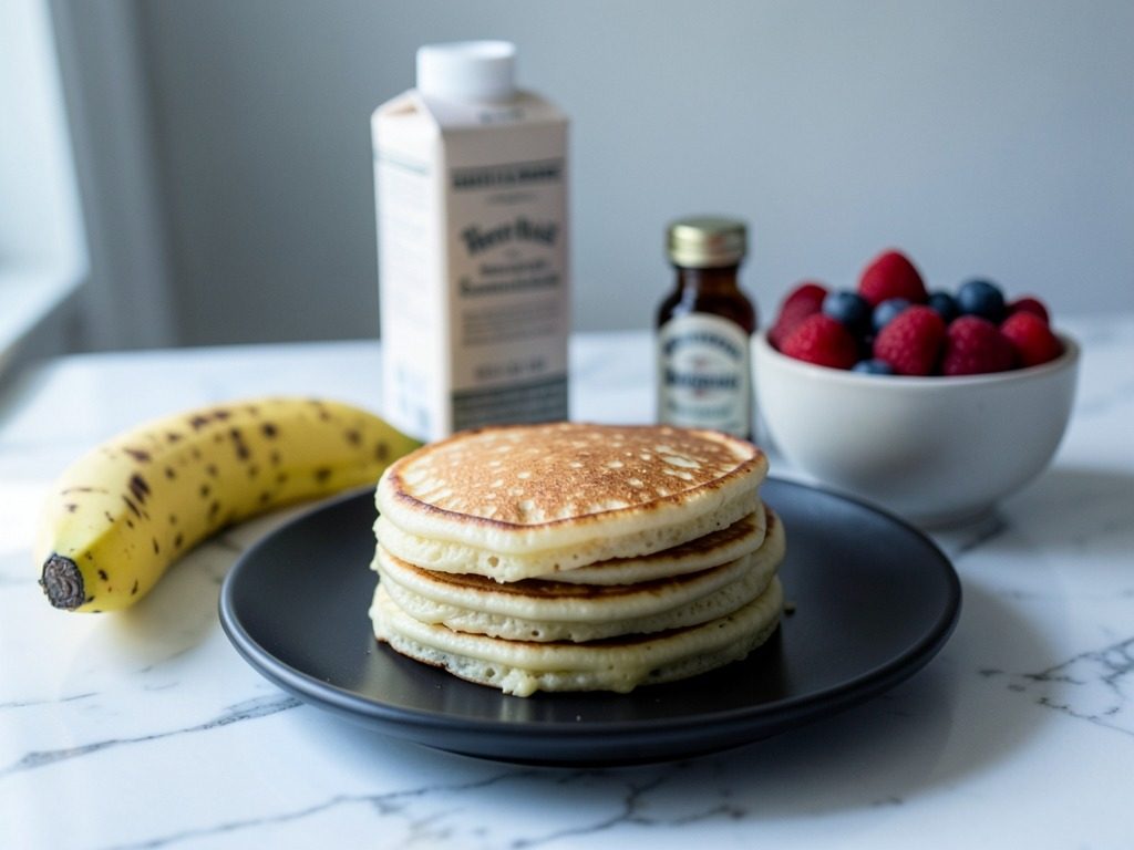 Vegan banana pancakes