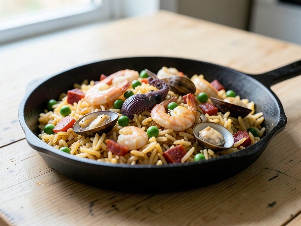 One-pan seafood rice