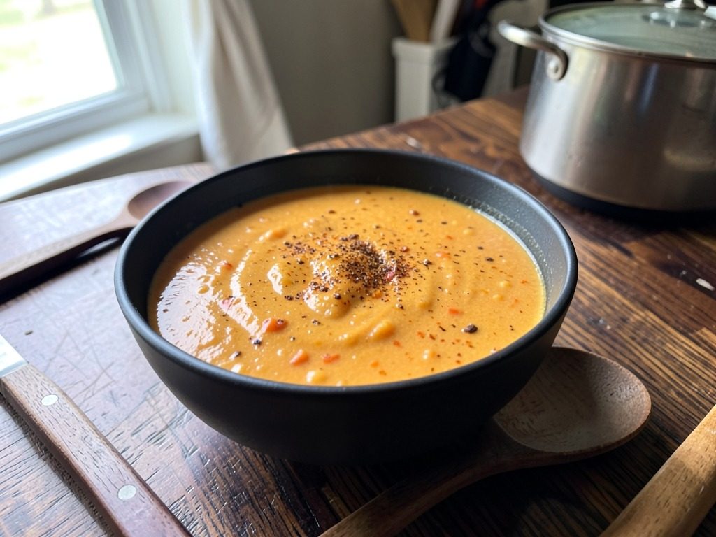 Körili balkabaklı mercimek çorbası