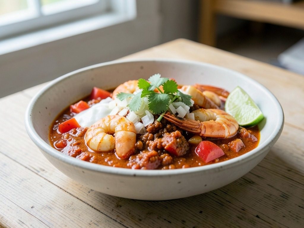 Quick Thai red prawn curry