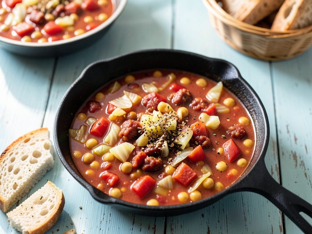 Chorizo & chickpea soup