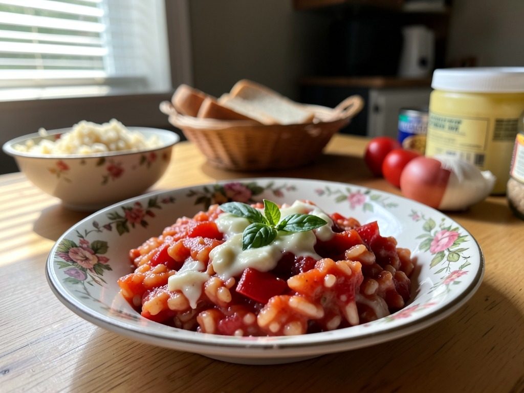 Tomato and mascarpone risotto