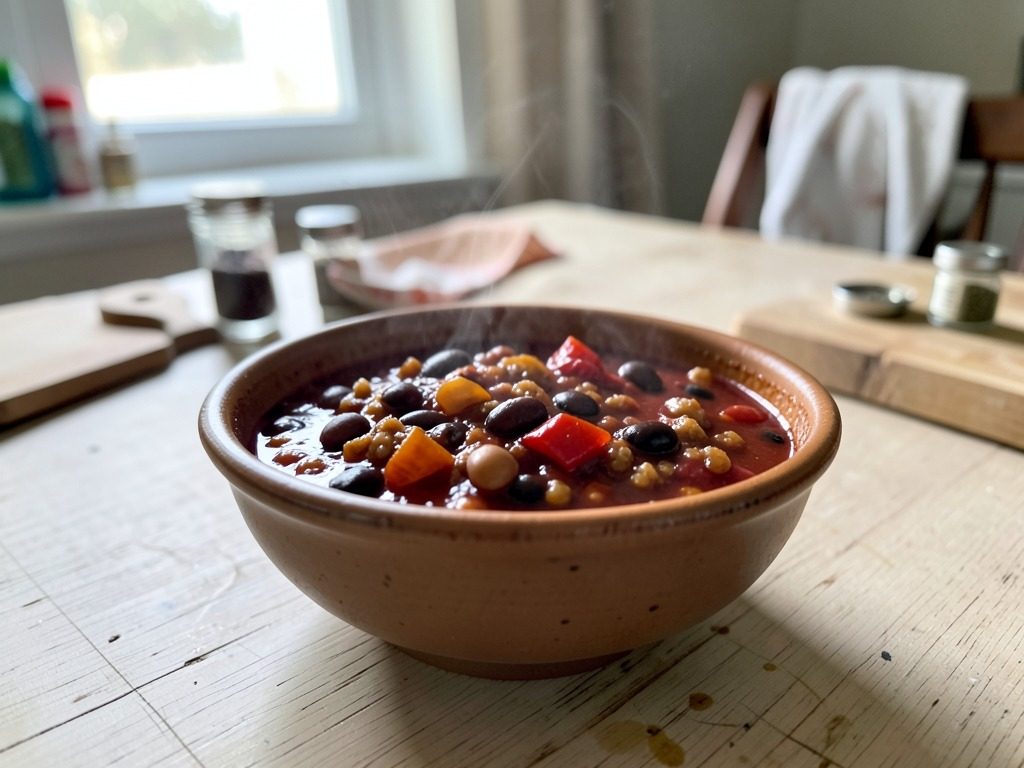 Double bean & roasted pepper chilli